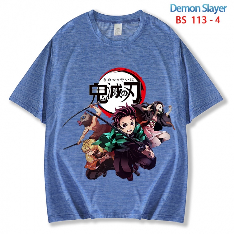 Demon Slayer Kimets ice silk cotton loose and comfortable T-shirt from XS to 5XL  BS 113 4