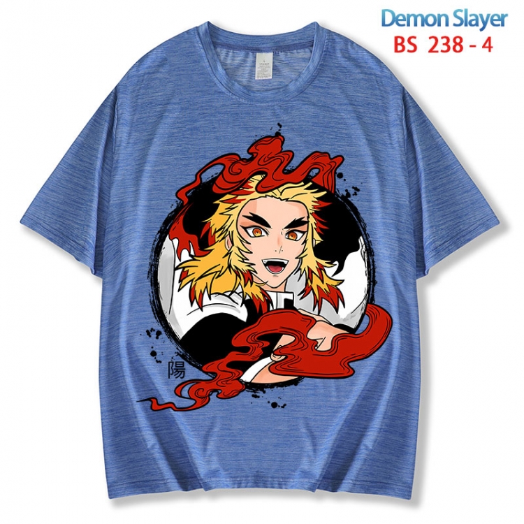 Demon Slayer Kimets ice silk cotton loose and comfortable T-shirt from XS to 5XL  BS 238 4