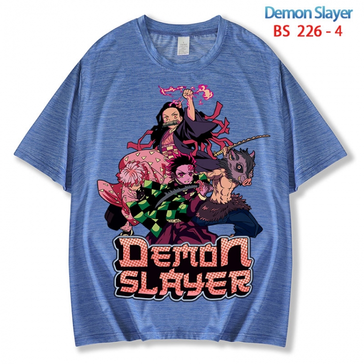 Demon Slayer Kimets ice silk cotton loose and comfortable T-shirt from XS to 5XL BS 226 4