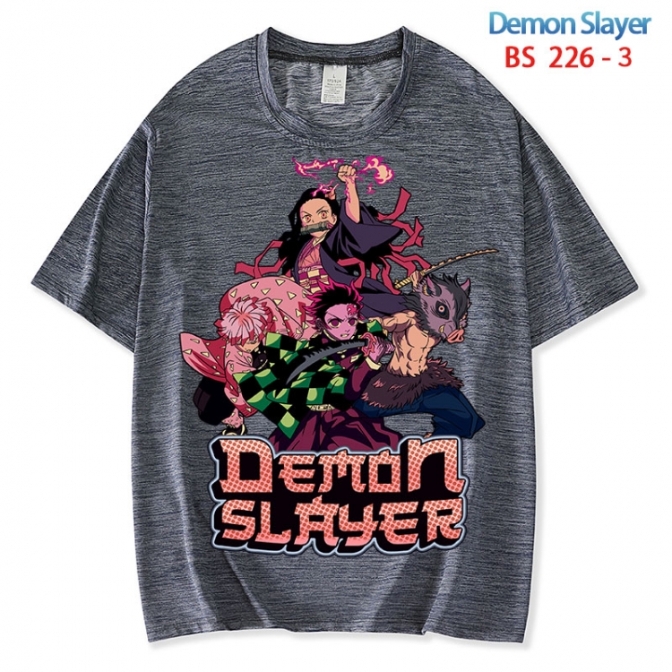 Demon Slayer Kimets ice silk cotton loose and comfortable T-shirt from XS to 5XL BS 226 3