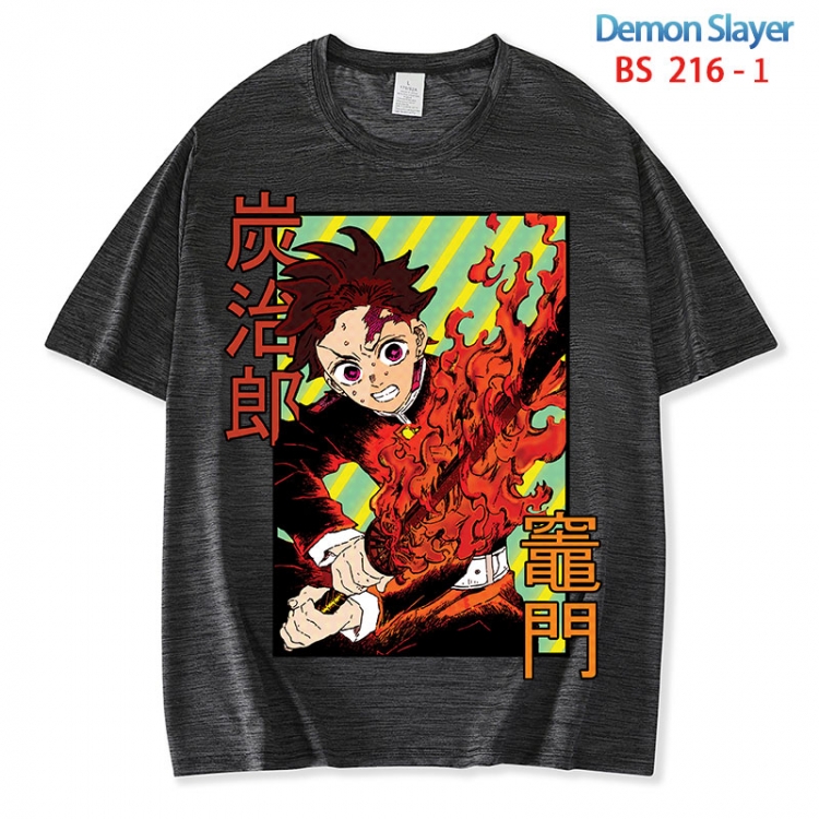 Demon Slayer Kimets ice silk cotton loose and comfortable T-shirt from XS to 5XL BS 216 1