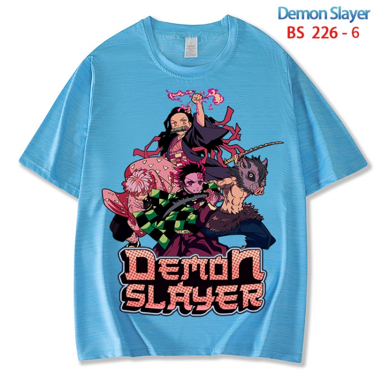 Demon Slayer Kimets ice silk cotton loose and comfortable T-shirt from XS to 5XL BS 226 6