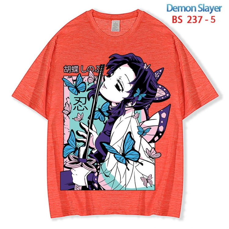 Demon Slayer Kimets ice silk cotton loose and comfortable T-shirt from XS to 5XL  BS 237 5