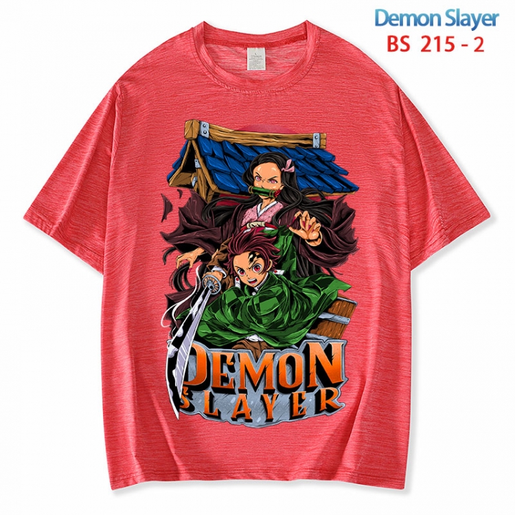 Demon Slayer Kimets ice silk cotton loose and comfortable T-shirt from XS to 5XL BS 215 2