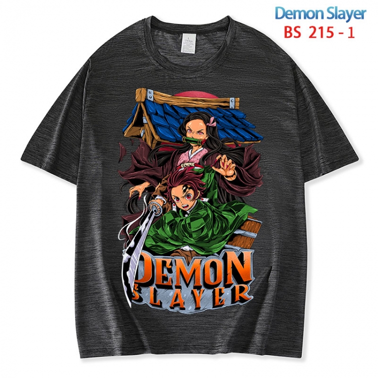 Demon Slayer Kimets ice silk cotton loose and comfortable T-shirt from XS to 5XL BS 215 1