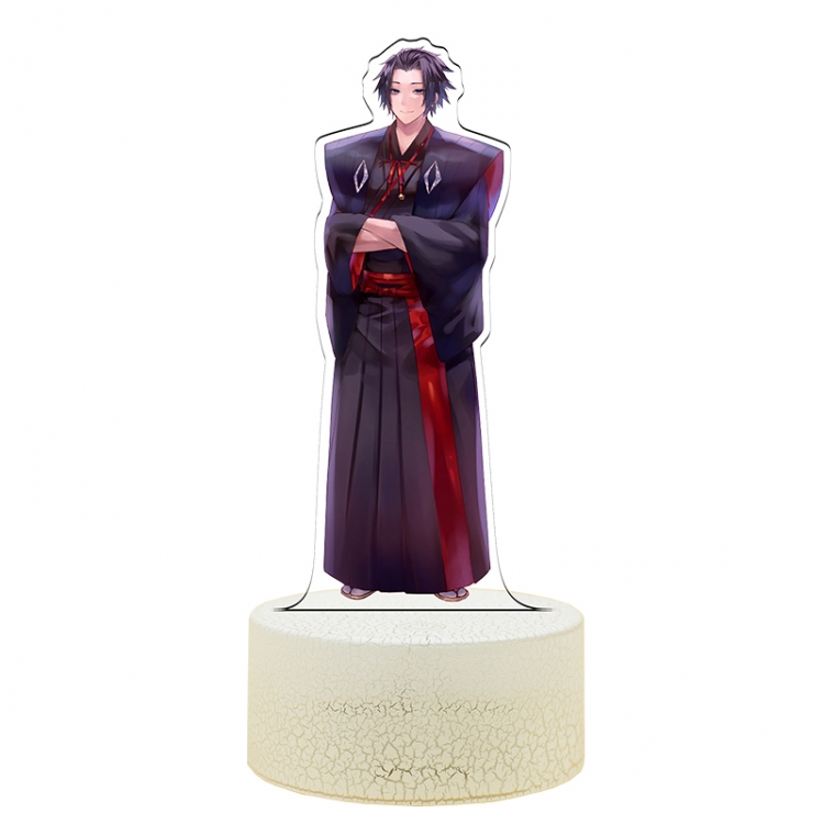 jigokuraku Acrylic Night Light 16 Color-changing USB Interface Box Set 19X7X4CM white base