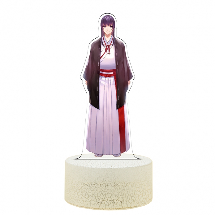 jigokuraku Acrylic Night Light 16 Color-changing USB Interface Box Set 19X7X4CM white base