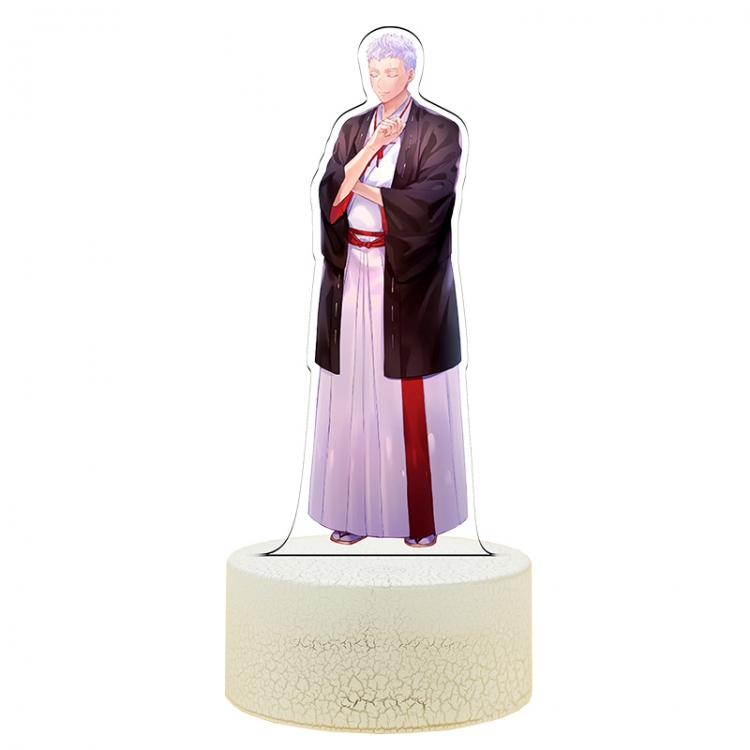 jigokuraku Acrylic Night Light 16 Color-changing USB Interface Box Set 19X7X4CM white base