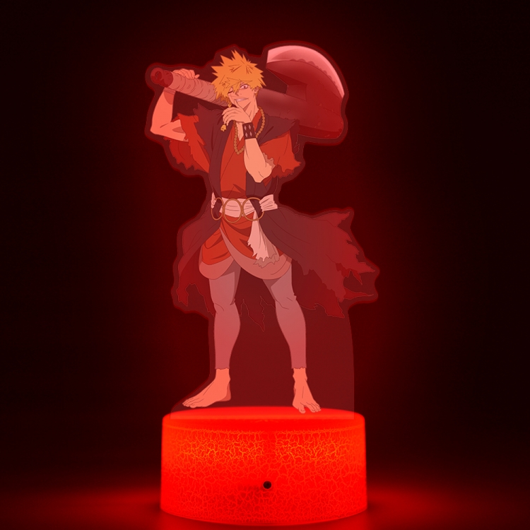 jigokuraku Acrylic Night Light 16 Color-changing USB Interface Box Set 19X7X4CM white base