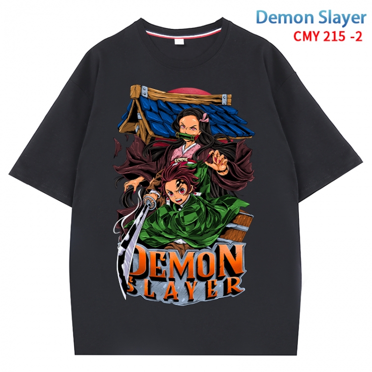 Demon Slayer Kimets Anime Surrounding New Pure Cotton T-shirt from S to 4XL  CMY 215 2