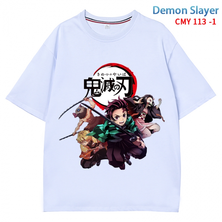 Demon Slayer Kimets Anime Surrounding New Pure Cotton T-shirt from S to 4XL  CMY 113 1