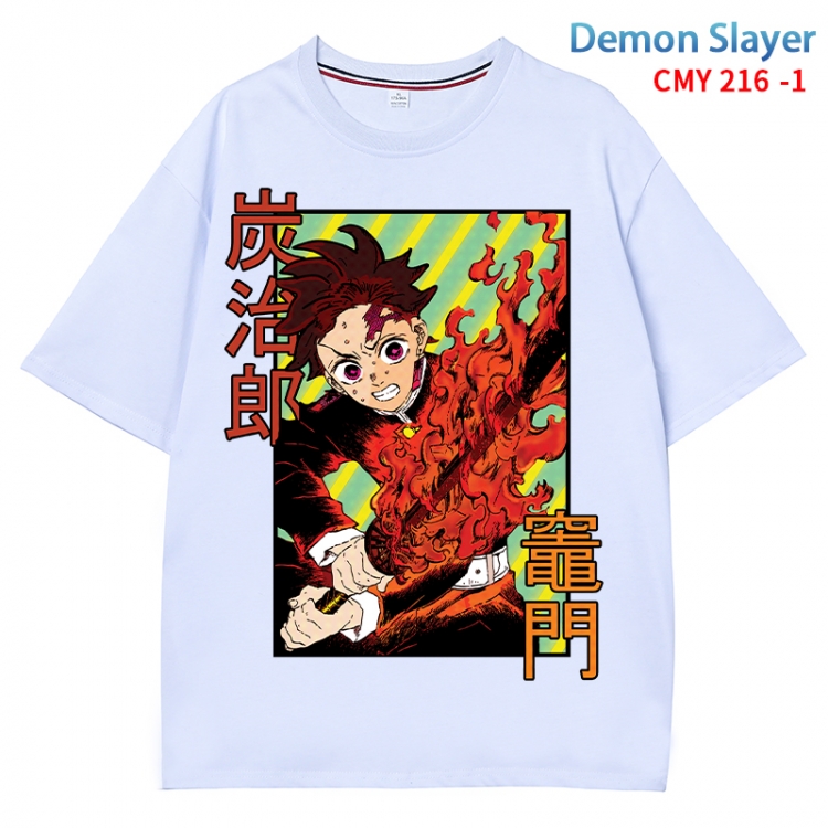 Demon Slayer Kimets Anime Surrounding New Pure Cotton T-shirt from S to 4XL CMY 216 1