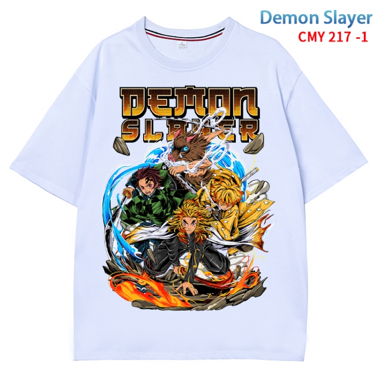 Demon Slayer Kimets Anime Surrounding New Pure Cotton T-shirt from S to 4XL CMY 217 1