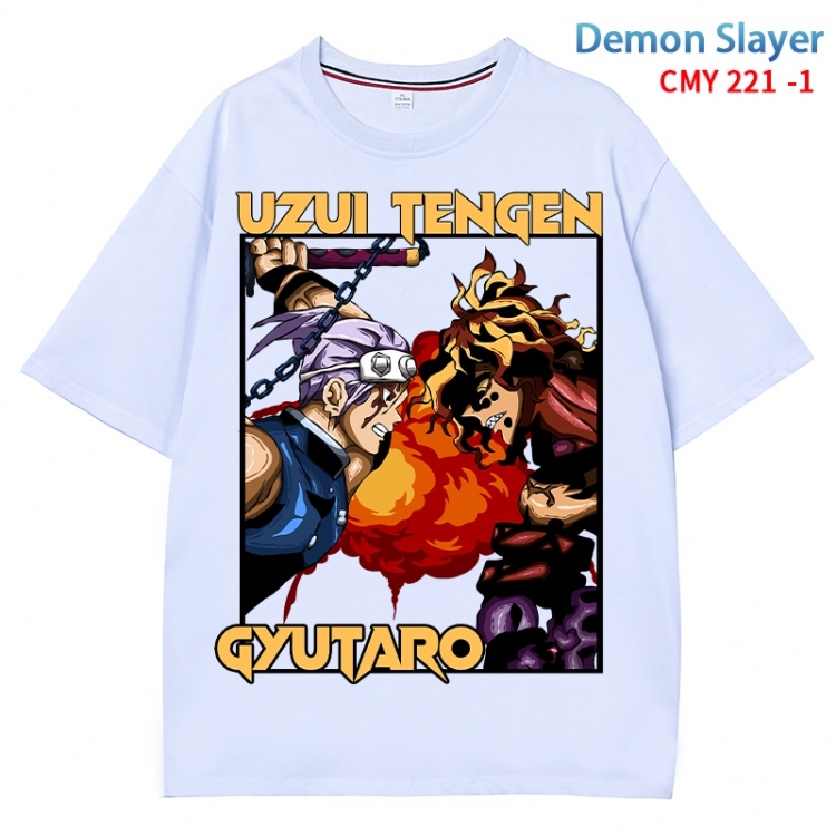 Demon Slayer Kimets Anime Surrounding New Pure Cotton T-shirt from S to 4XL   CMY 221 1