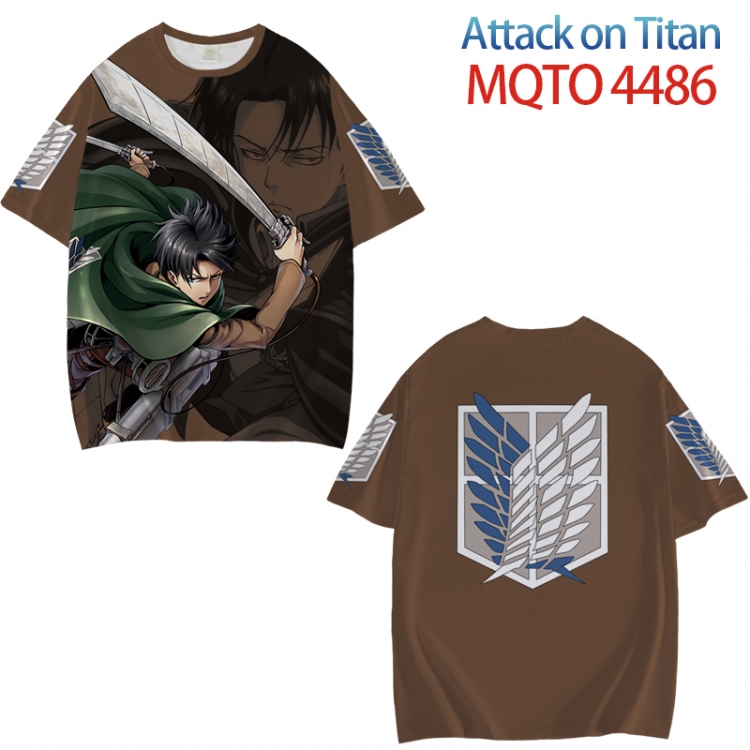 Shingeki no Kyojin Full color printed short sleeve T-shirt from XXS to 4XL MQTO-4486
