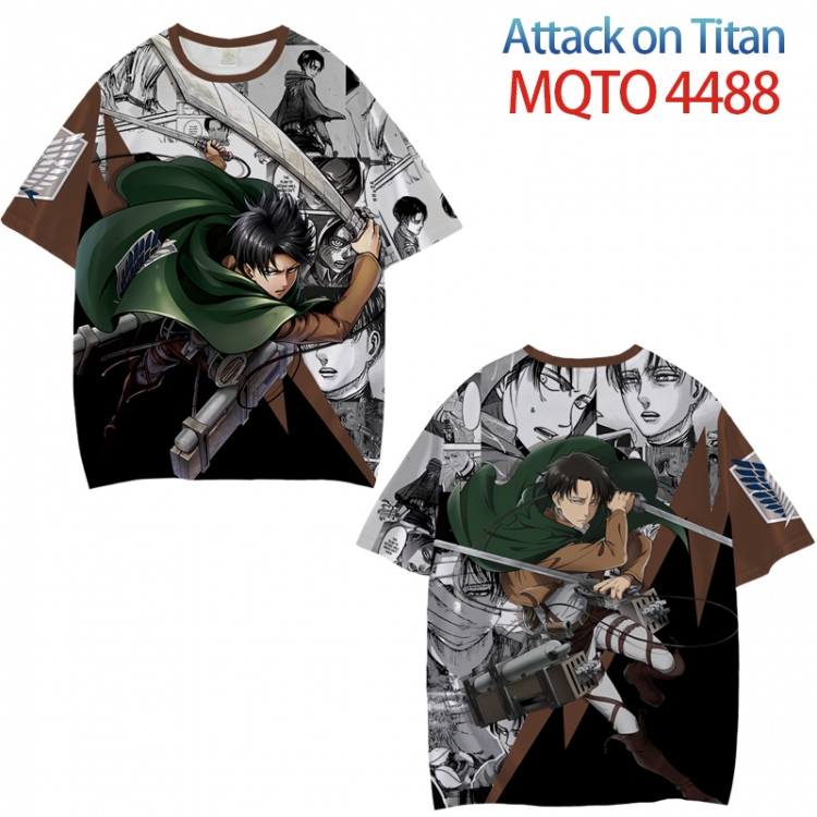 Shingeki no Kyojin Full color printed short sleeve T-shirt from XXS to 4XL MQTO-4488