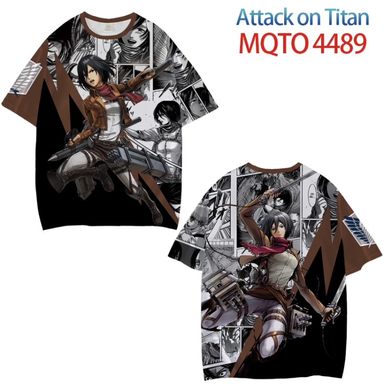 Shingeki no Kyojin Full color printed short sleeve T-shirt from XXS to 4XL MQTO-4489