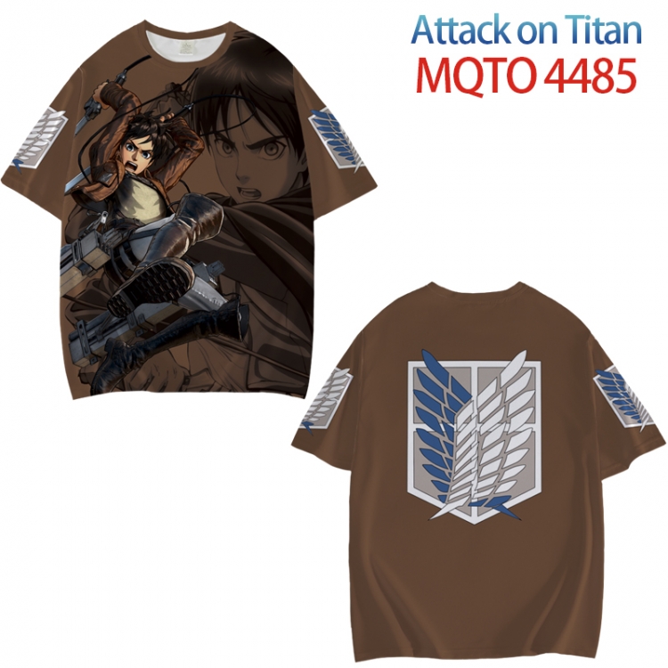 Shingeki no Kyojin Full color printed short sleeve T-shirt from XXS to 4XL MQTO-4485