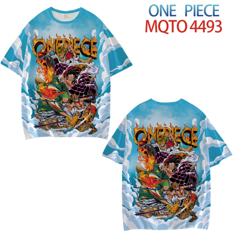 One Piece Full color printed short sleeve T-shirt from XXS to 4XL MQTO-4493