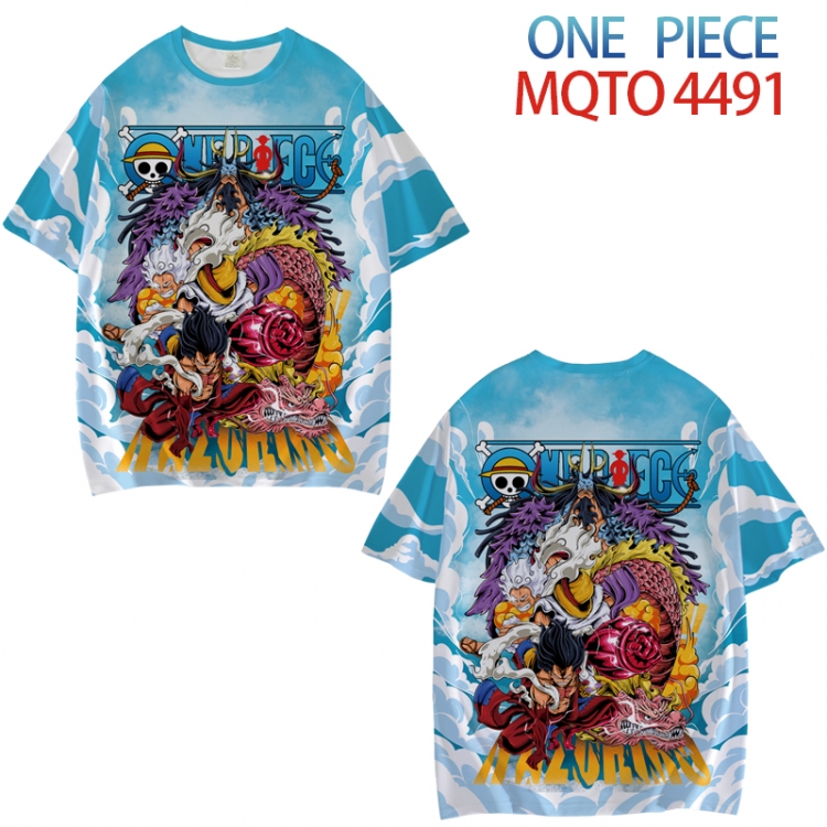 One Piece Full color printed short sleeve T-shirt from XXS to 4XL MQTO-4491