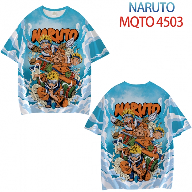 Naruto Full color printed short sleeve T-shirt from XXS to 4XL MQTO-4503