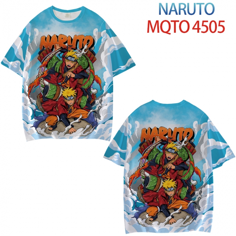 Naruto Full color printed short sleeve T-shirt from XXS to 4XL MQTO-4505