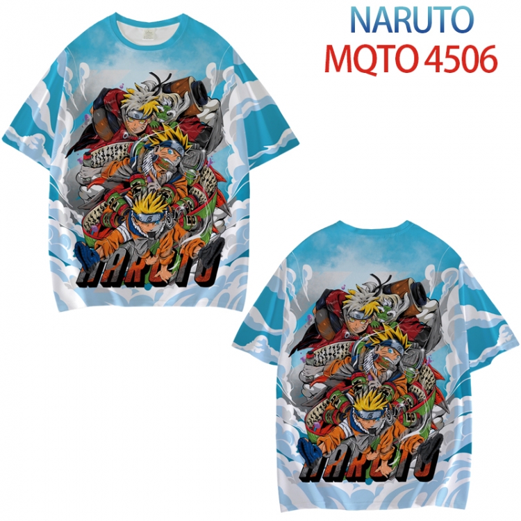 Naruto Full color printed short sleeve T-shirt from XXS to 4XL MQTO-4506