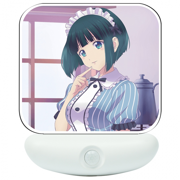 Megami no Café Terrace Cartoon charging induction night light box package 12X8cm