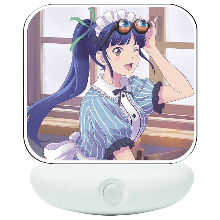 Megami no Café Terrace Cartoon charging induction night light box package 12X8cm