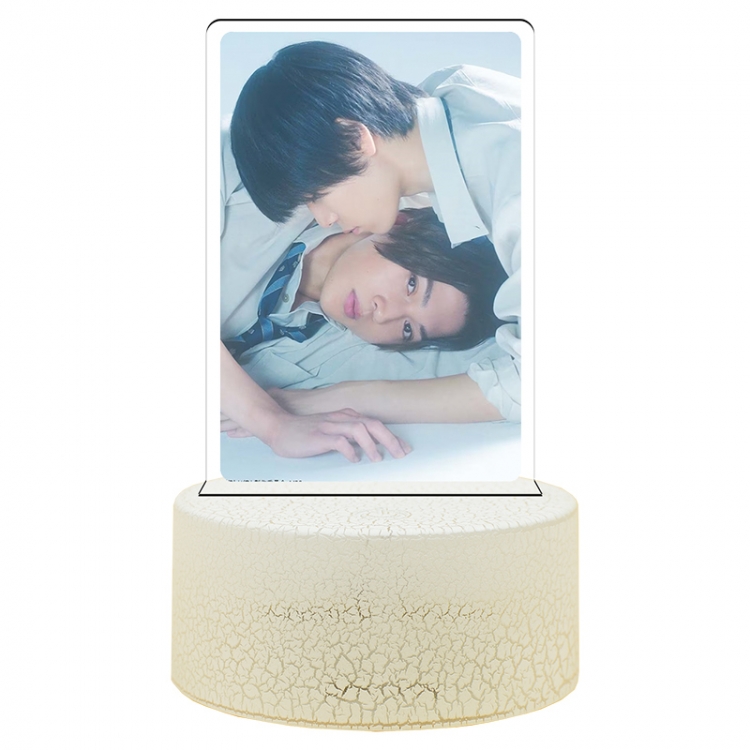 My-Beautiful-Man Acrylic night light 16 kinds of color changing USB interface box 14X7X4CM white base