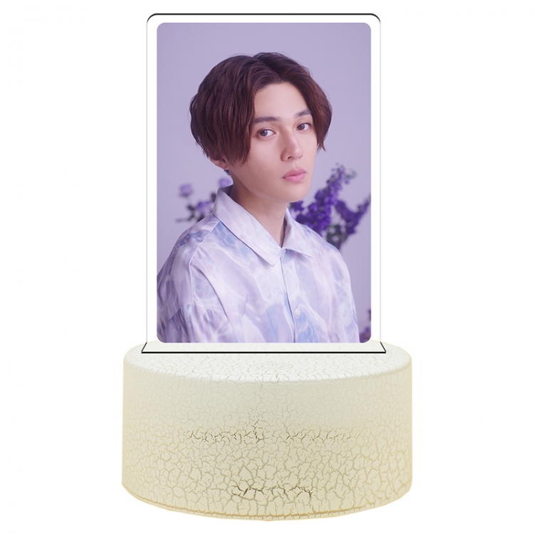 My-Beautiful-Man Acrylic night light 16 kinds of color changing USB interface box 14X7X4CM white base