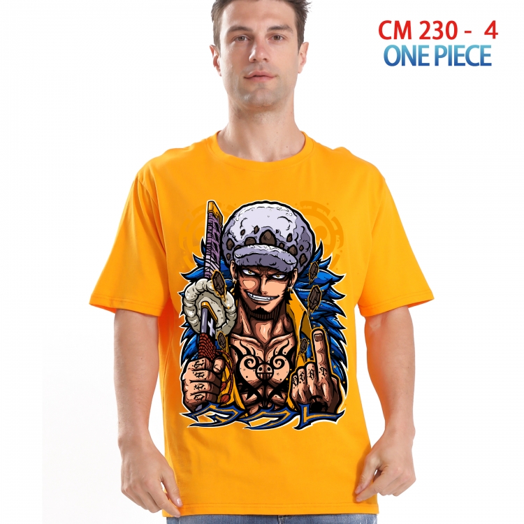 One Piece Printed short-sleeved cotton T-shirt from S to 4XL  230 4
