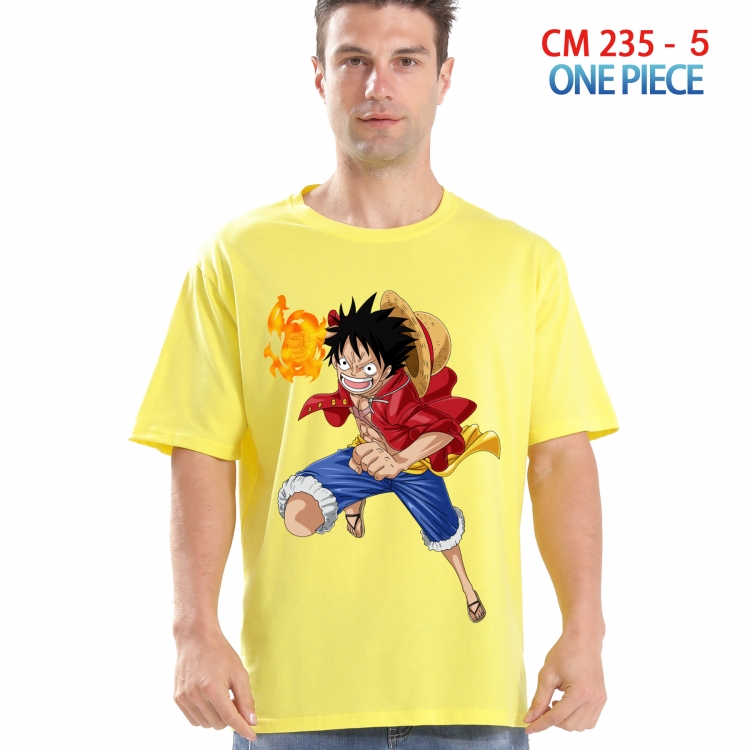 One Piece Printed short-sleeved cotton T-shirt from S to 4XL  235 5