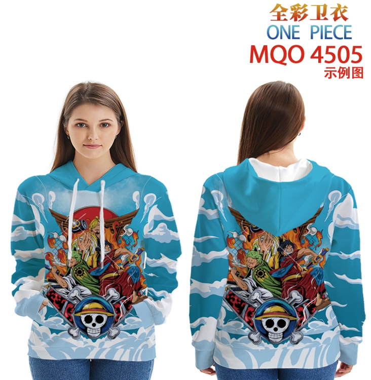 One Piece Long Sleeve Hooded Full Color Patch Pocket Sweatshirt from XXS to 4XL MQO-4505