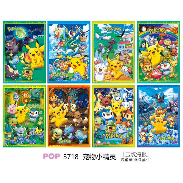 Poster Pokemon price for 5 set with 8 pcs a set