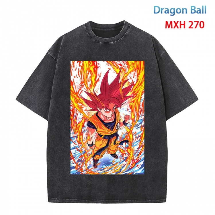DRAGON BALL Anime peripheral pure cotton washed and worn T-shirt from S to 4XL MXH 270