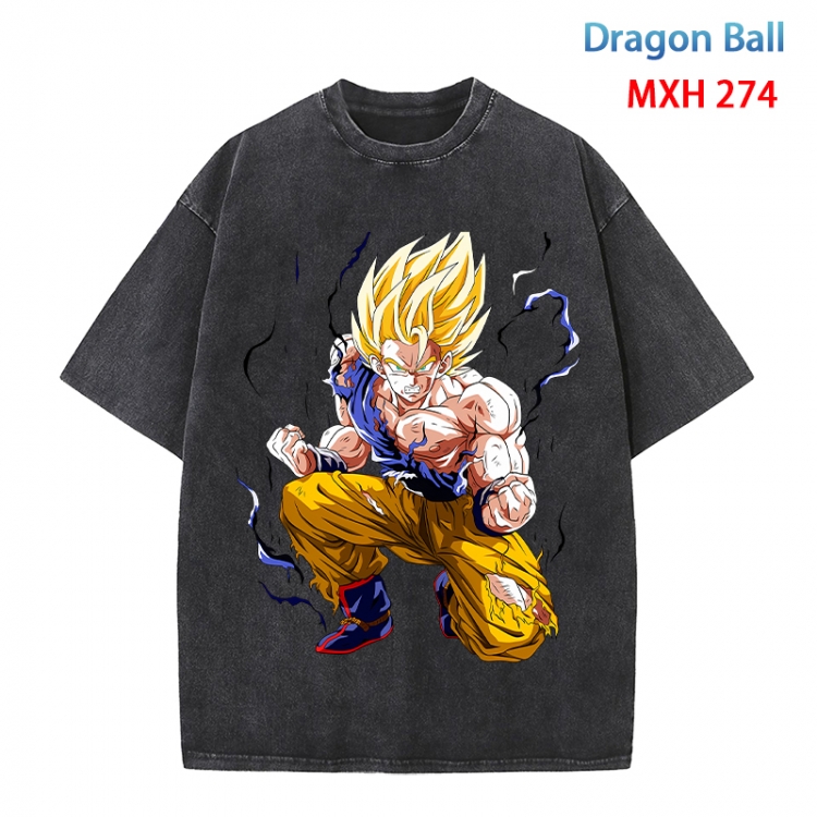 DRAGON BALL Anime peripheral pure cotton washed and worn T-shirt from S to 4XL MXH 274