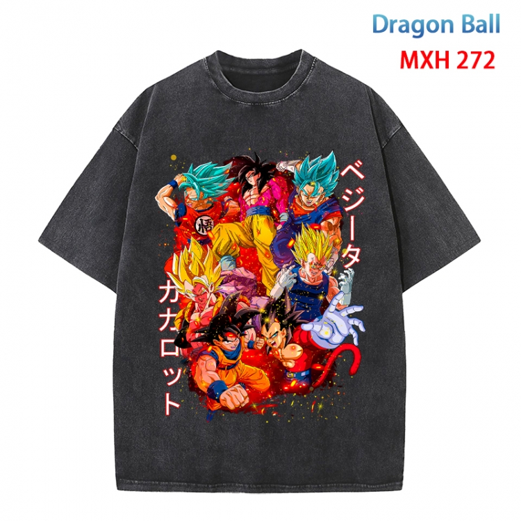 DRAGON BALL Anime peripheral pure cotton washed and worn T-shirt from S to 4XL MXH 272