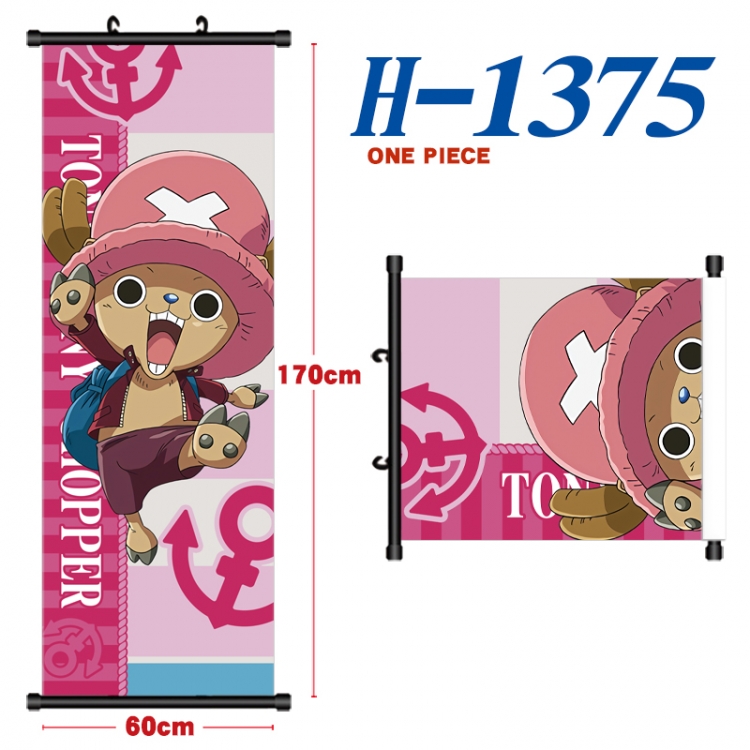 One Piece Black plastic rod cloth hanging canvas painting Wall Scroll 60x170cm H-1375A