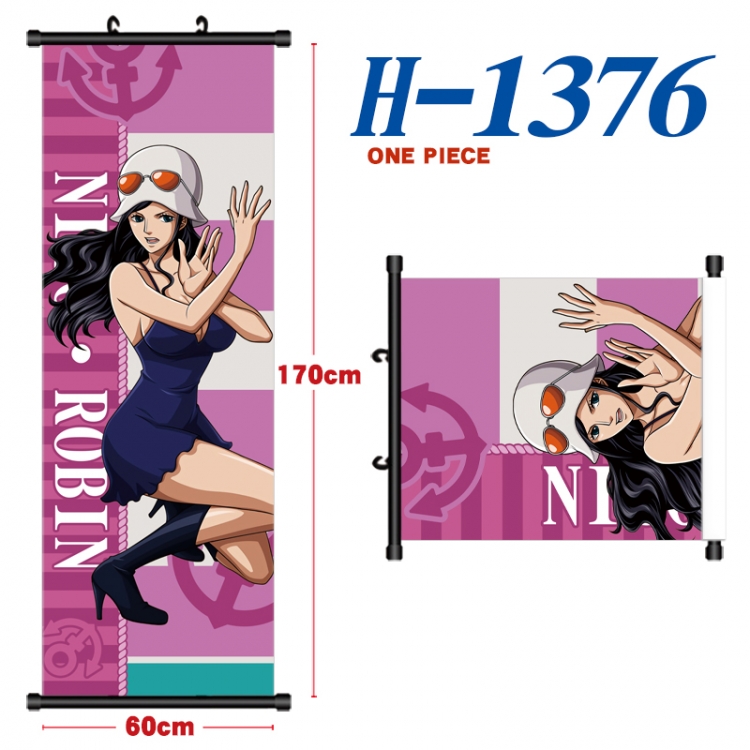 One Piece Black plastic rod cloth hanging canvas painting Wall Scroll 60x170cm