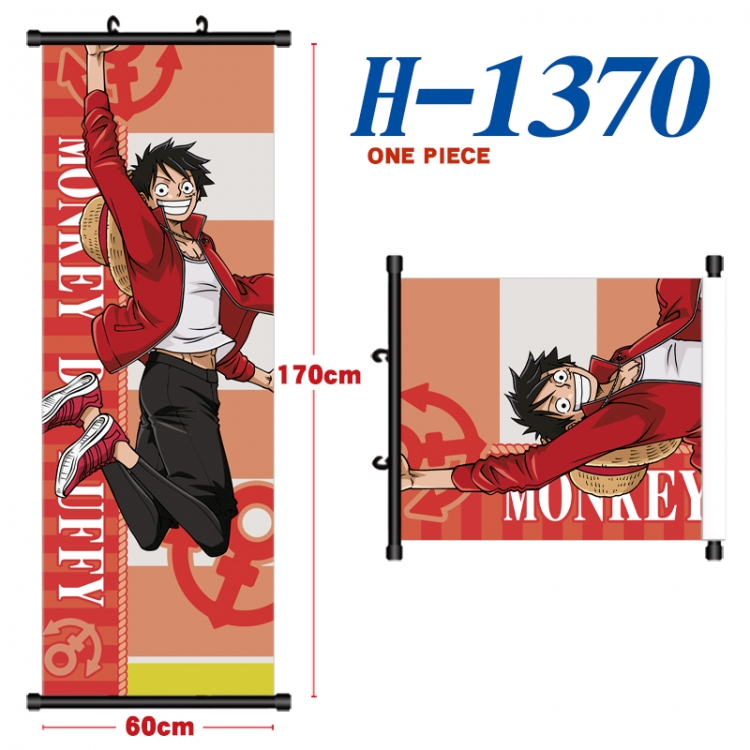 One Piece Black plastic rod cloth hanging canvas painting Wall Scroll 60x170cm  H-1370A
