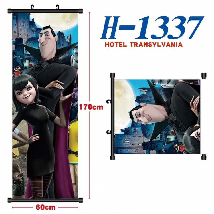 hotel Transylvania Black plastic rod cloth hanging canvas painting Wall Scroll 60x170cm H-1337A