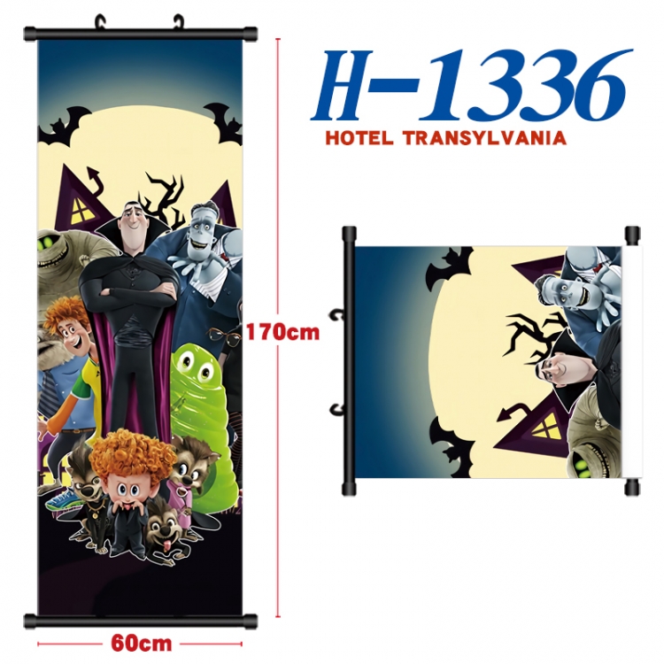 hotel Transylvania Black plastic rod cloth hanging canvas painting Wall Scroll 60x170cm H-1336A