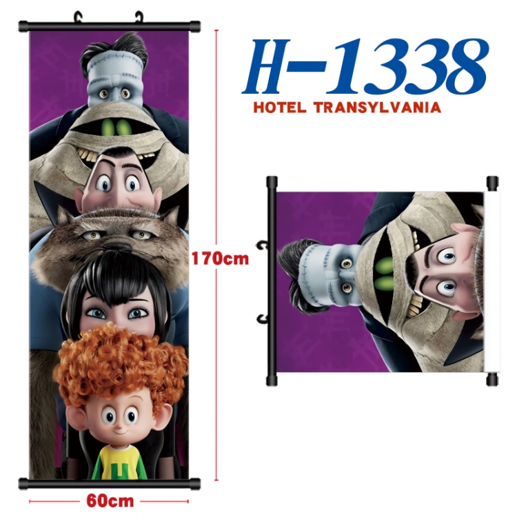 hotel Transylvania Black plastic rod cloth hanging canvas painting Wall Scroll 60x170cm H-1338A