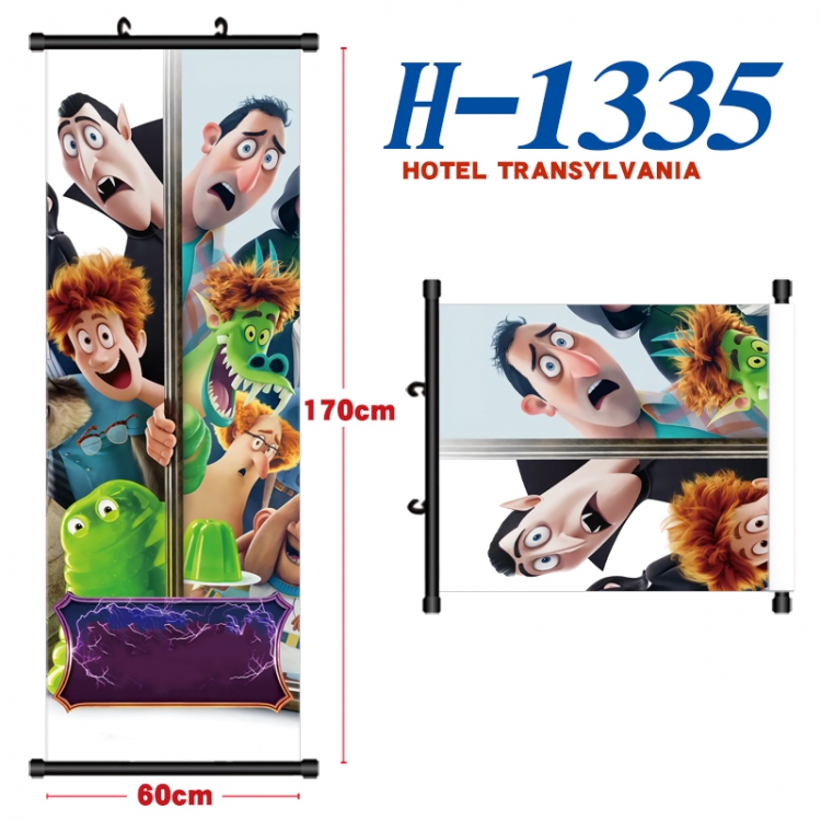 hotel Transylvania Black plastic rod cloth hanging canvas painting Wall Scroll 60x170cm H-1335A