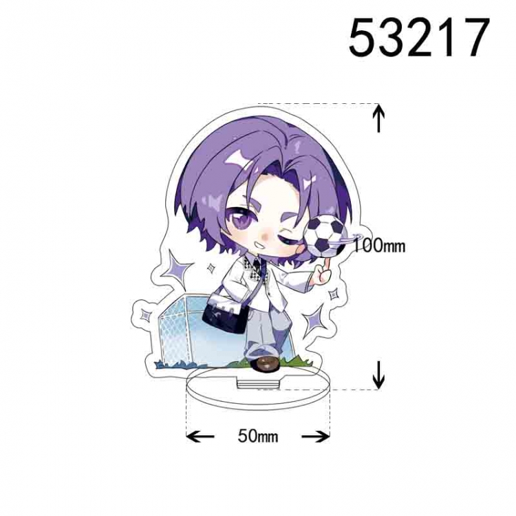 BLUE LOCK  Anime character acrylic Standing Plates Keychain 10cm 53217