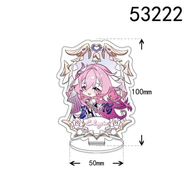 Collapse 3   Anime character acrylic Standing Plates Keychain 10cm 53222