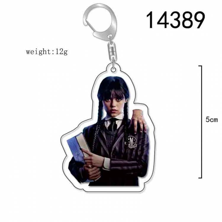 The Addams Family Anime Acrylic Keychain Charm price for 5 pcs 14389