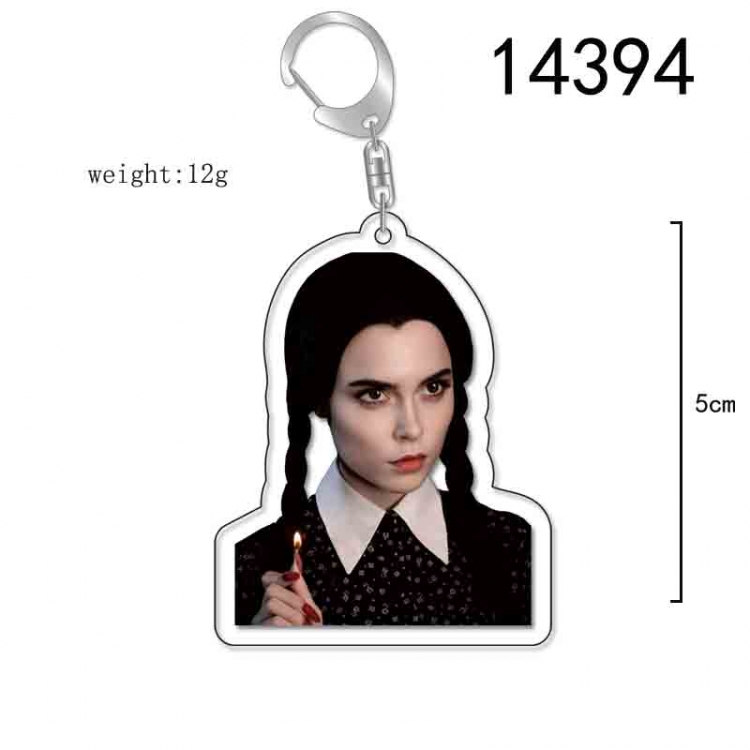 The Addams Family Anime Acrylic Keychain Charm price for 5 pcs 14394