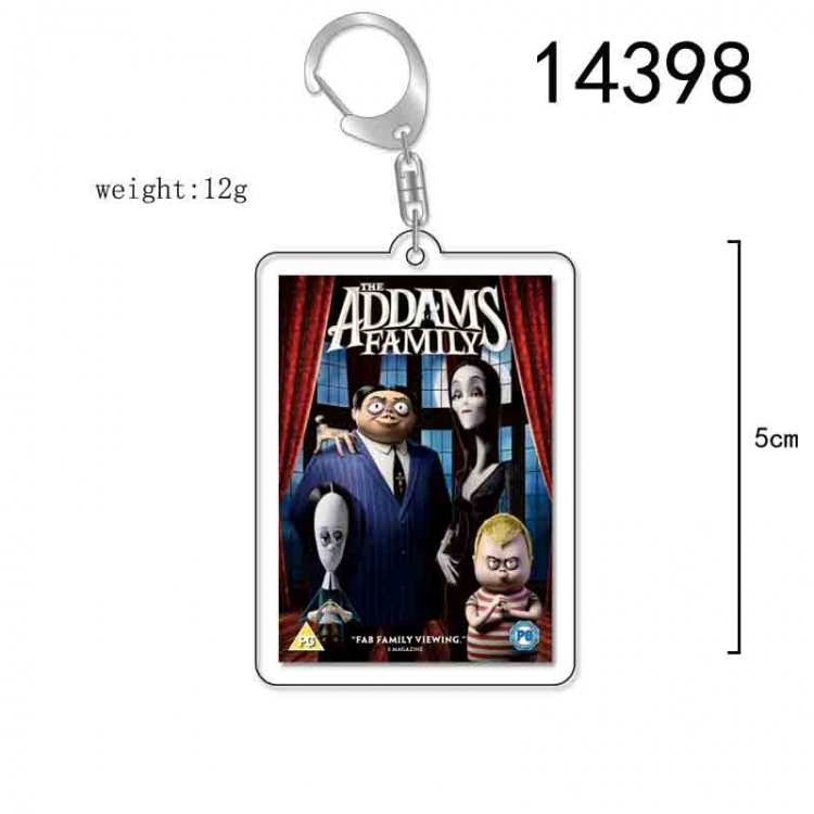 The Addams Family Anime Acrylic Keychain Charm price for 5 pcs 14398